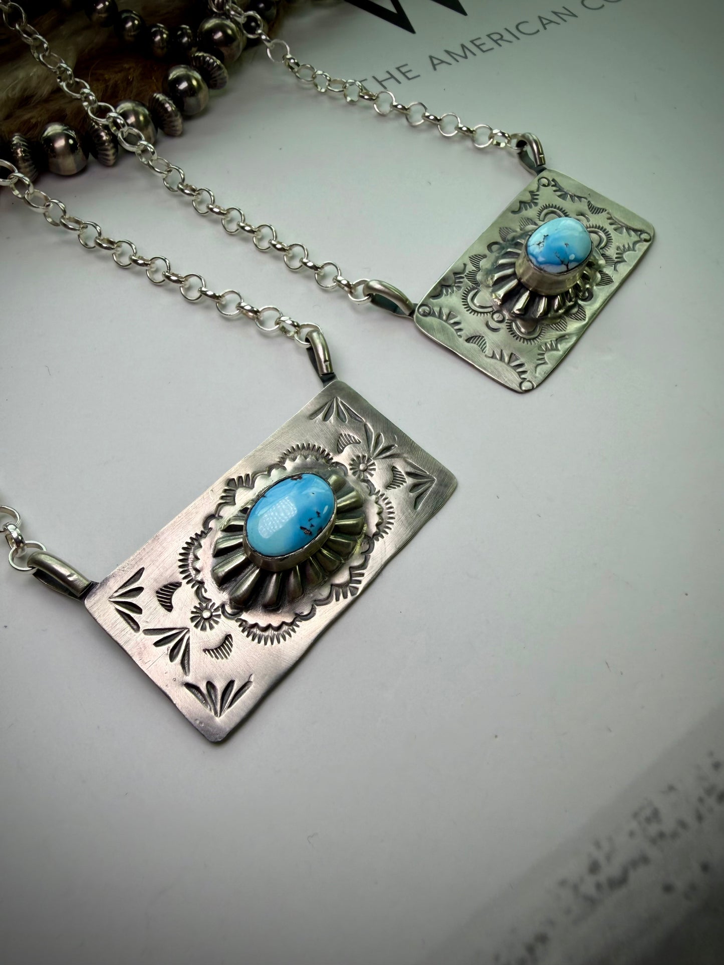 Golden Hills Bar Necklaces by Delbert Sacatero