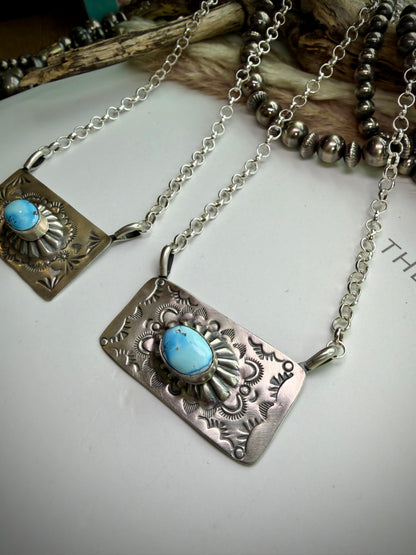 Golden Hills Bar Necklaces by Delbert Sacatero