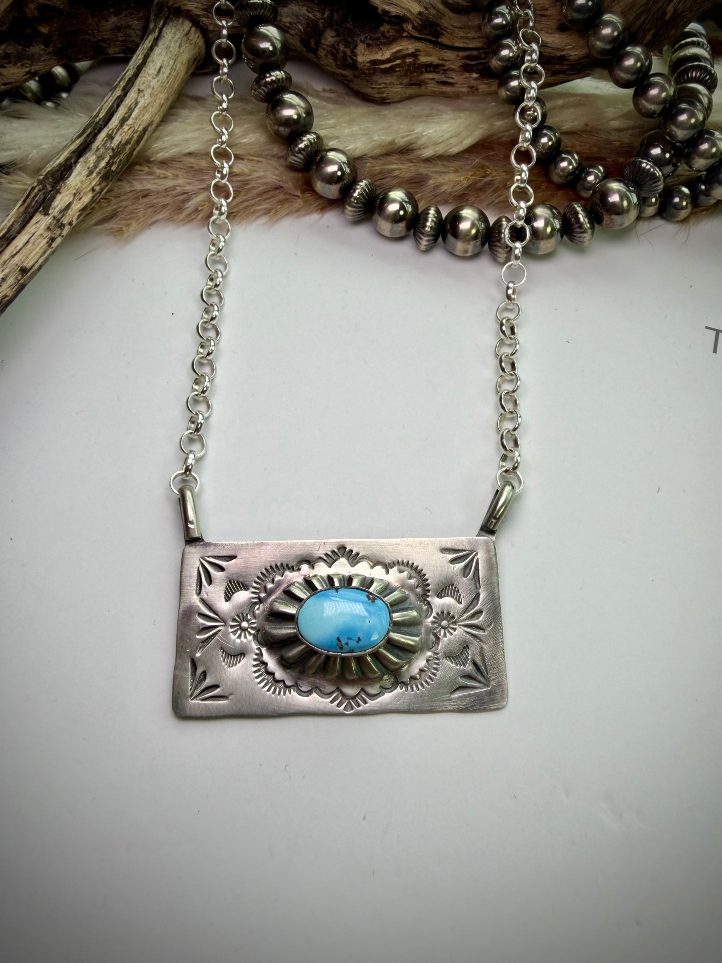 Golden Hills Bar Necklaces by Delbert Sacatero