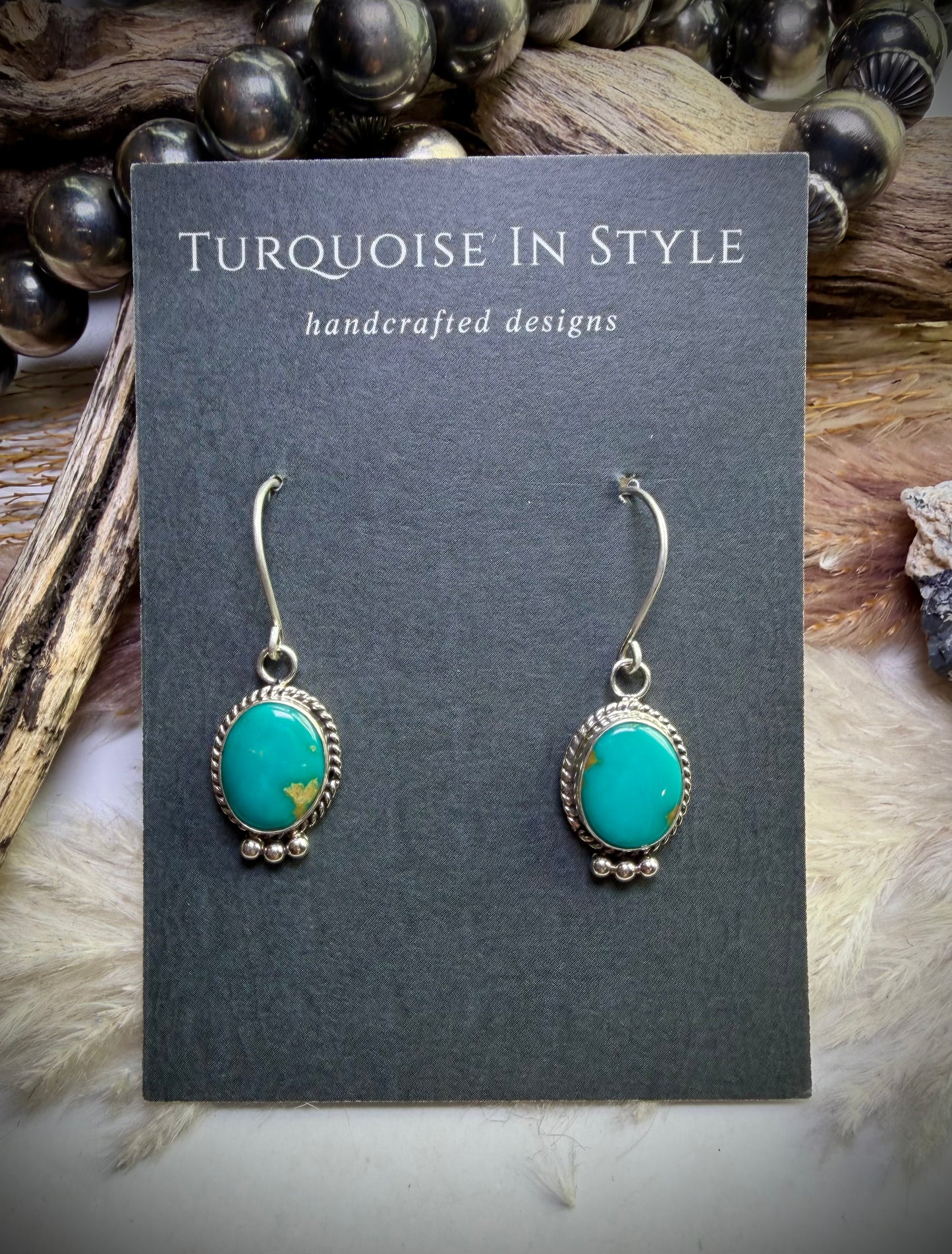 Sonoran Gem Turquoise Dangle Earrings