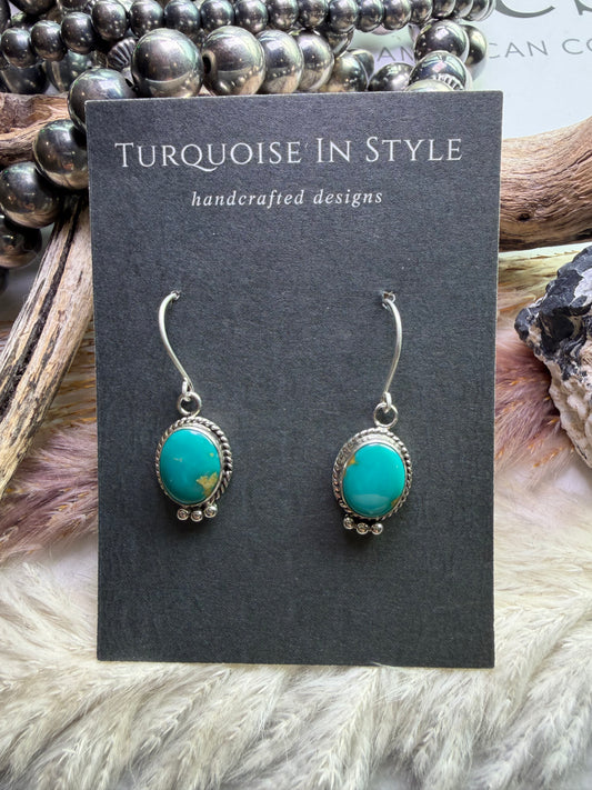 Sonoran Gem Turquoise Dangle Earrings