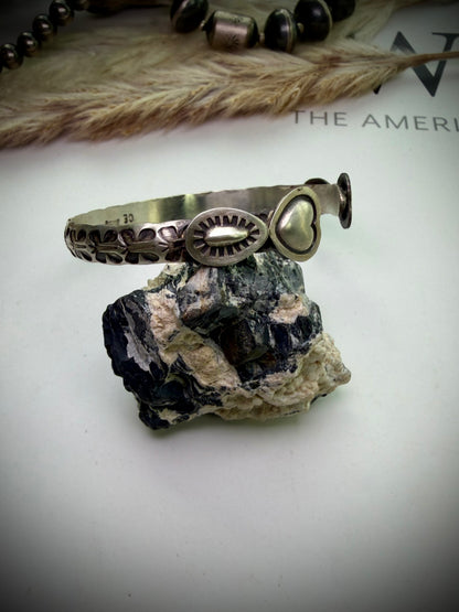 Sterling Heart Cuffs by Chris Etsitt