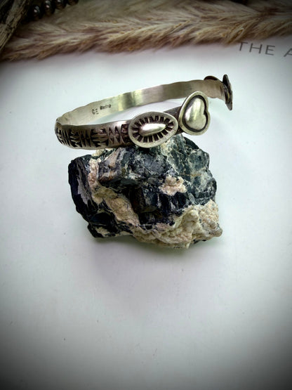 Sterling Heart Cuffs by Chris Etsitt