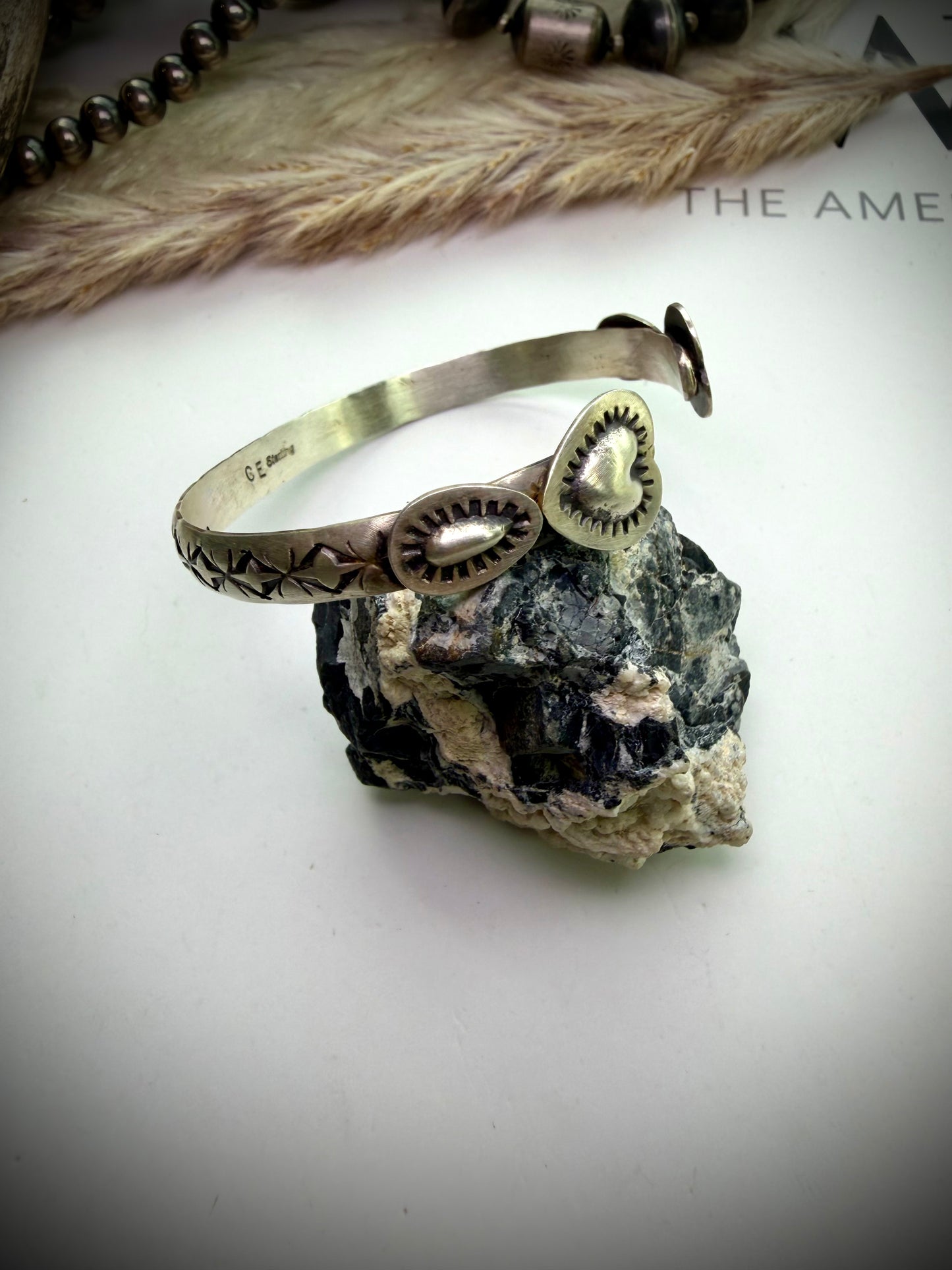 Sterling Heart Cuffs by Chris Etsitt