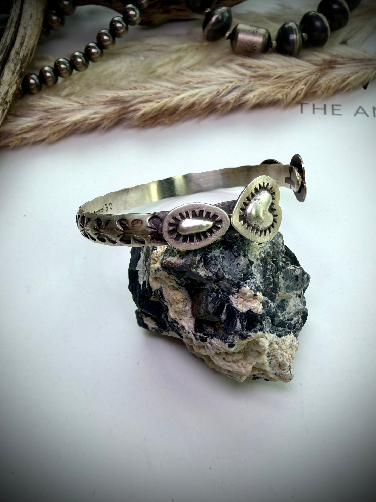 Sterling Heart Cuffs by Chris Etsitt
