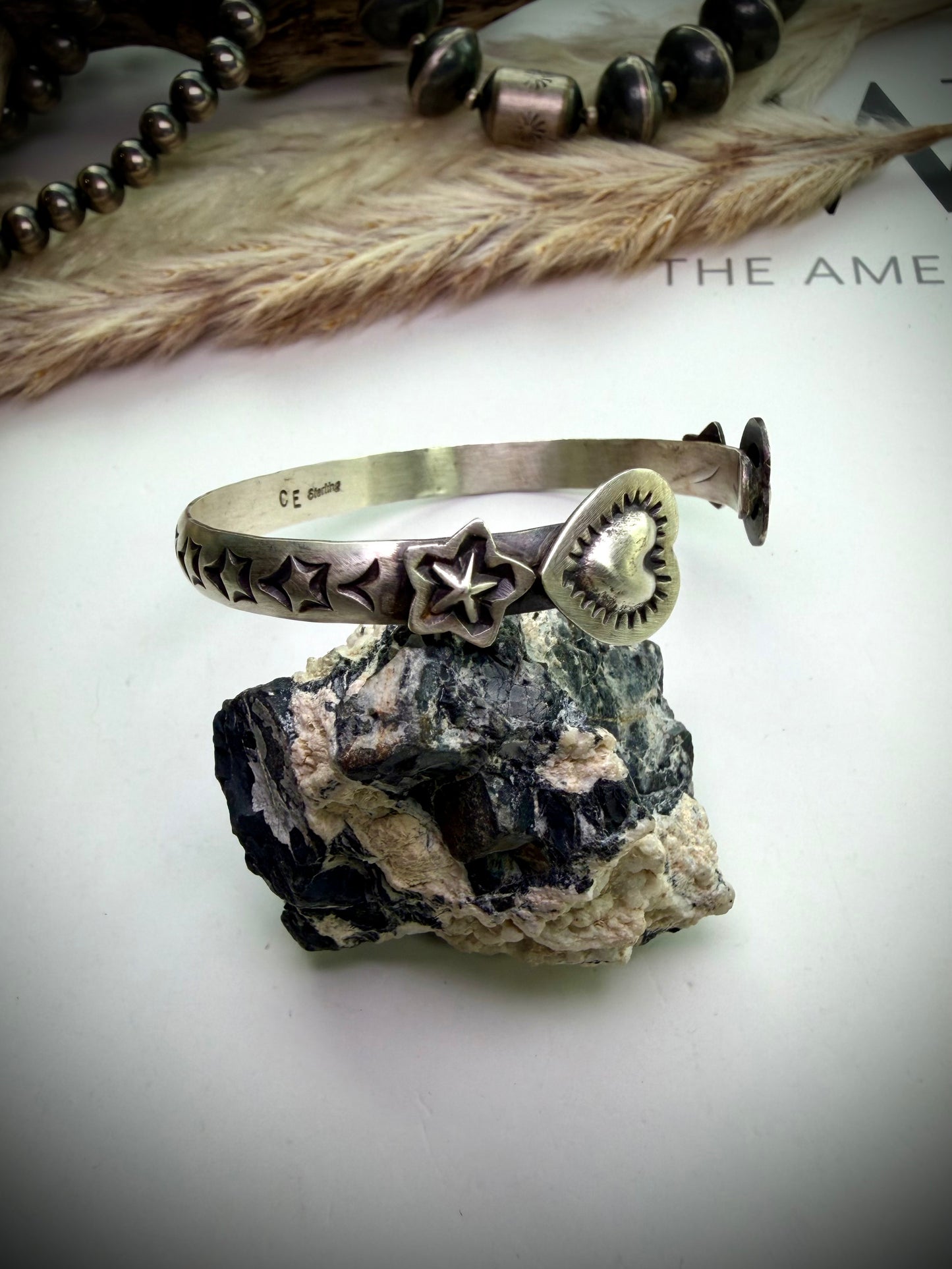 Sterling Heart Cuffs by Chris Etsitt