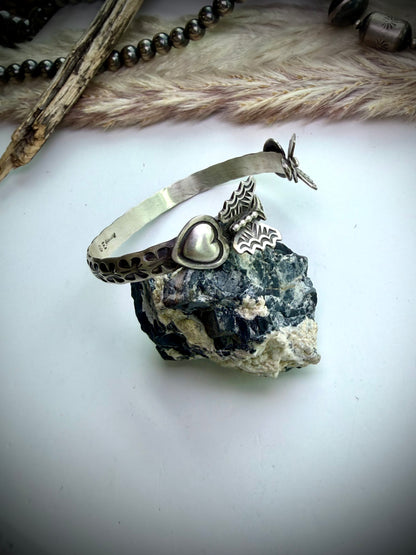 Sterling Butterfly Cuff by Chris Etsitty
