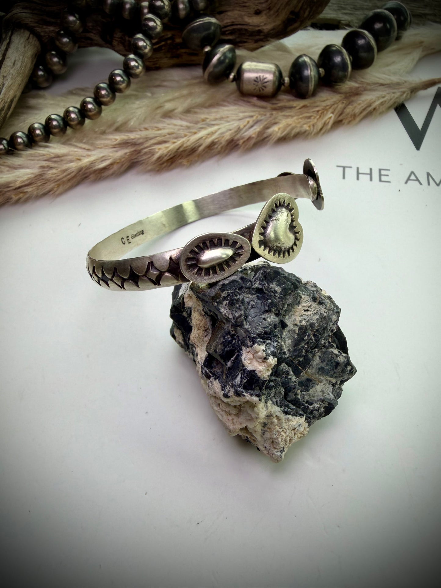 Sterling Heart Cuffs by Chris Etsitt