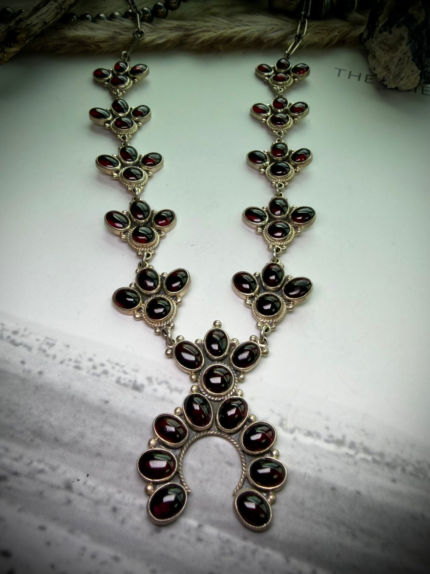 Garnet Naja Statement Necklace by Federico