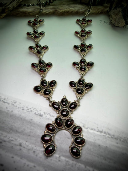 Garnet Naja Statement Necklace by Federico