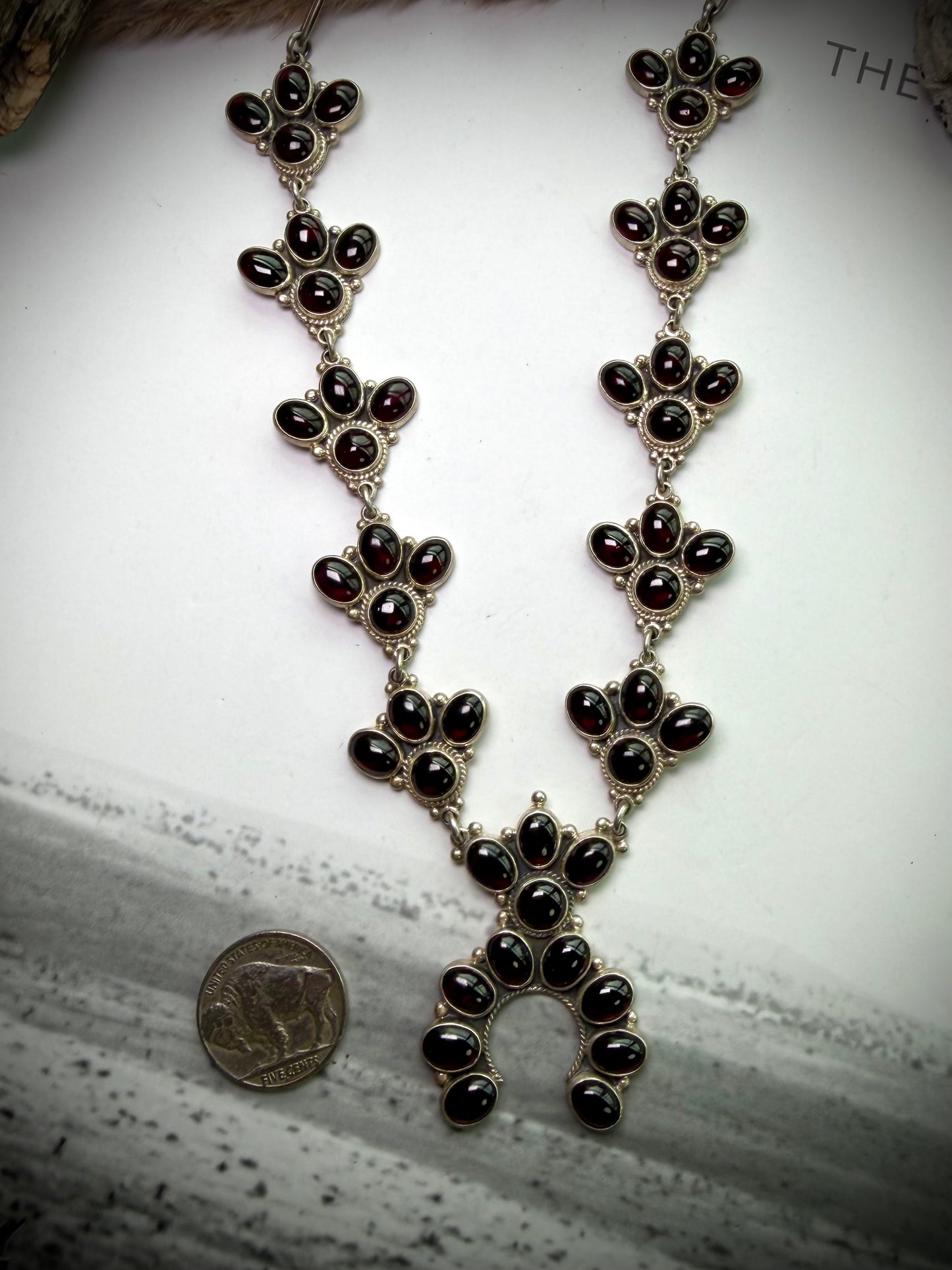 Garnet Naja Statement Necklace by Federico