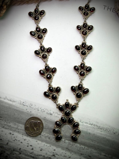 Garnet Naja Statement Necklace by Federico