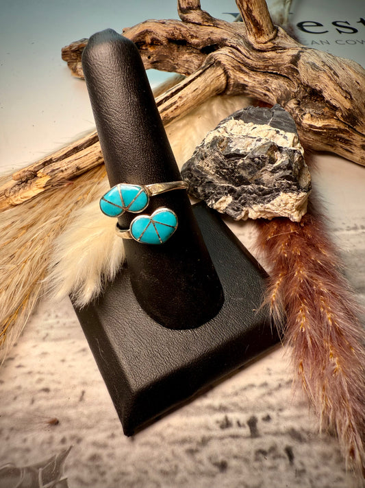 Gina Dosedo Double Heart Adjustable Ring