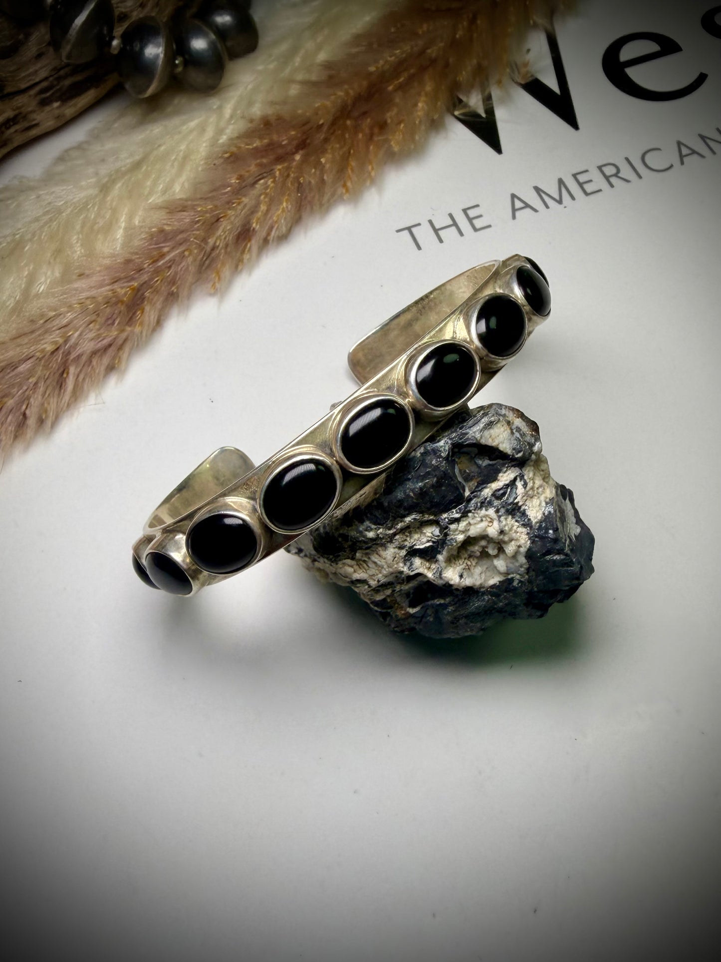 Federico Black Onyx Single Row Bracelets-"East to West" Multiple Sizes