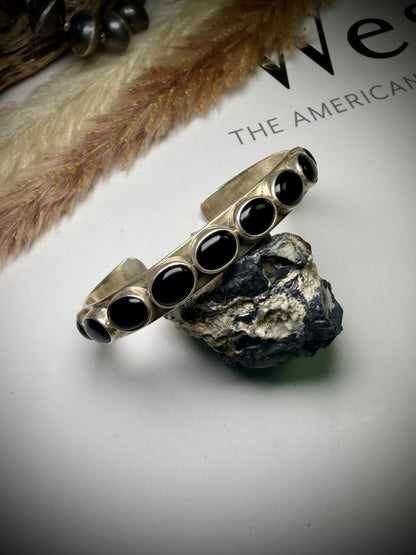 Federico Black Onyx Single Row Bracelets-"East to West" Multiple Sizes