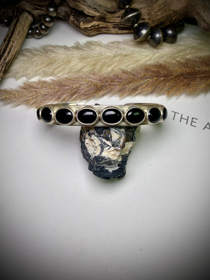 Federico Black Onyx Single Row Bracelets-"East to West" Multiple Sizes