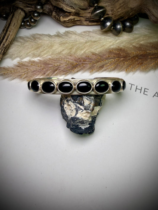 Federico Black Onyx Single Row Bracelets-"East to West" Multiple Sizes