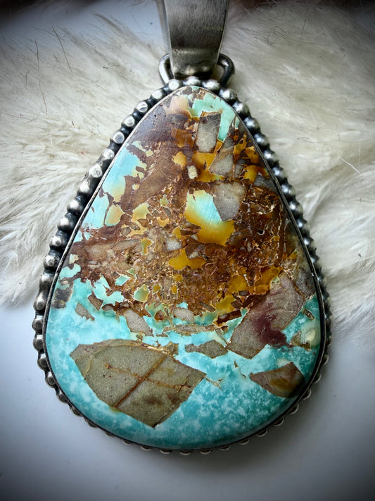 Royston Turquoise Pendant by Paul Livingston