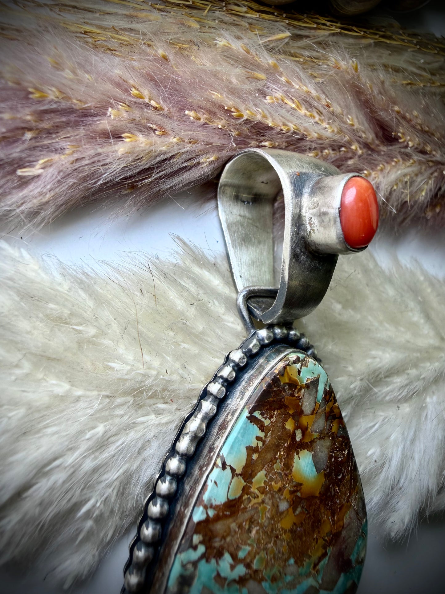 Royston Turquoise Pendant by Paul Livingston