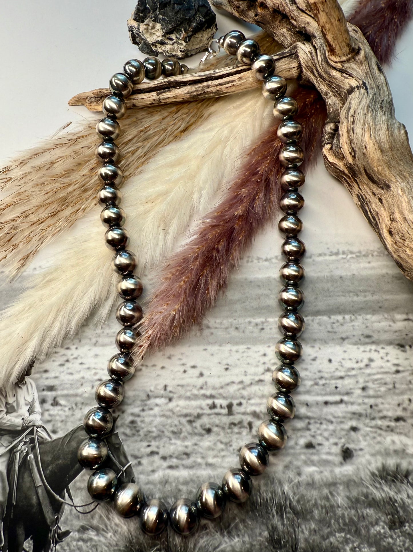 18" 10mm Sterling Pearl Necklace