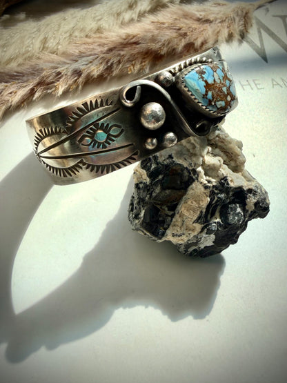 Golden Hills Cuff by Delbert Sacatero