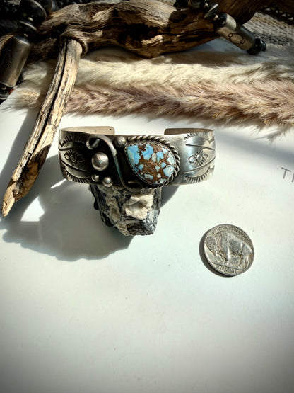 Golden Hills Cuff by Delbert Sacatero