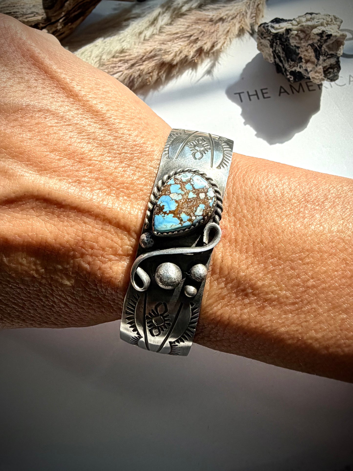 Golden Hills Cuff by Delbert Sacatero