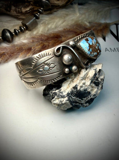 Golden Hills Cuff by Delbert Sacatero
