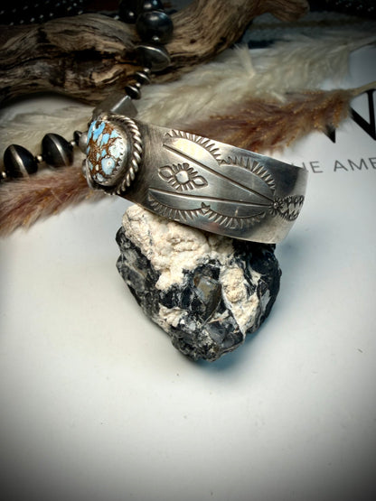 Golden Hills Cuff by Delbert Sacatero