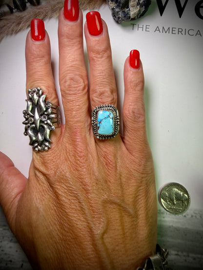 Golden Hills Turquoise Ring- Size 7