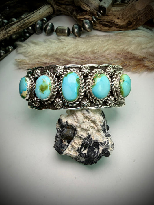 Amazing Sonoran Gold Turquoise Cuff