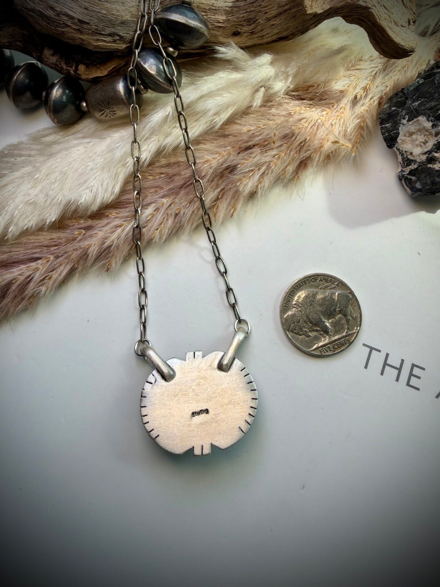 Purple Spiny Pendant Necklace