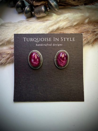Purple Spiny Studs