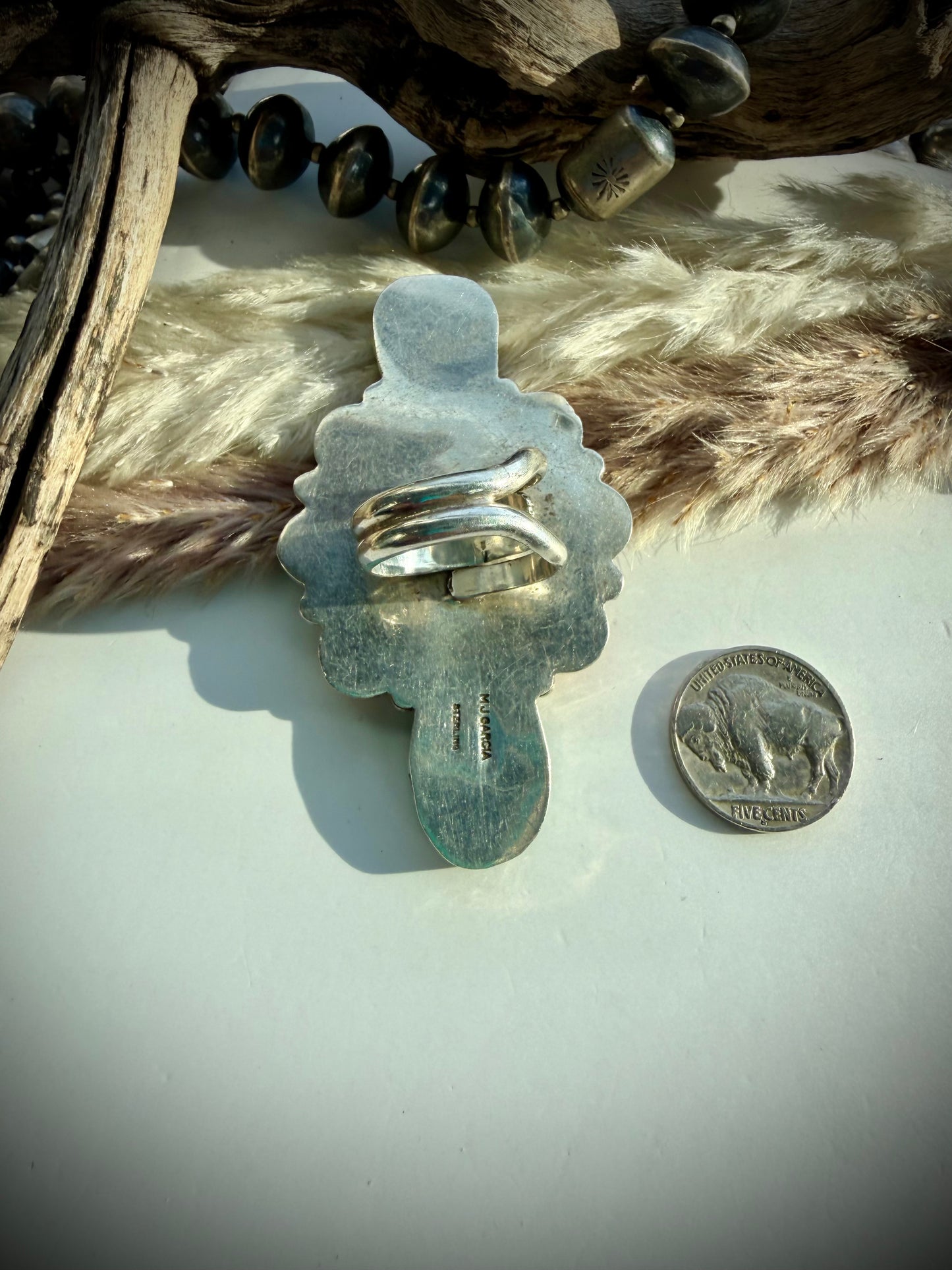 Royston & Spiny Ring by MJ Garcia- Adjustable