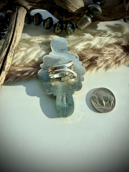 Royston & Spiny Ring by MJ Garcia- Adjustable