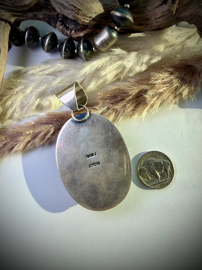 Sleeping Beauty and Orange Spiny Pendant