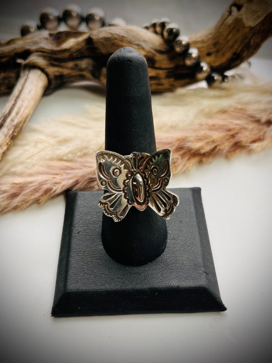 Adjustable Butterfly Ring