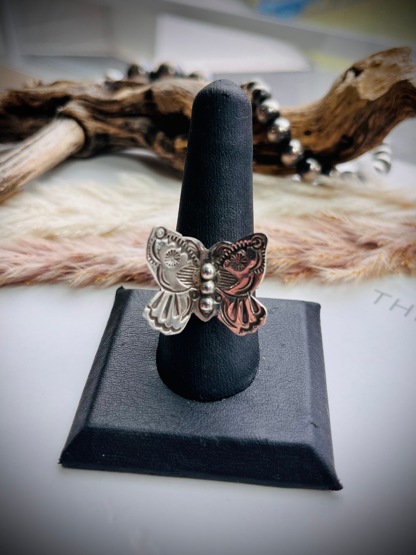 Adjustable Butterfly Ring