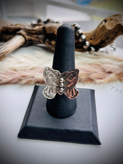 Adjustable Butterfly Ring