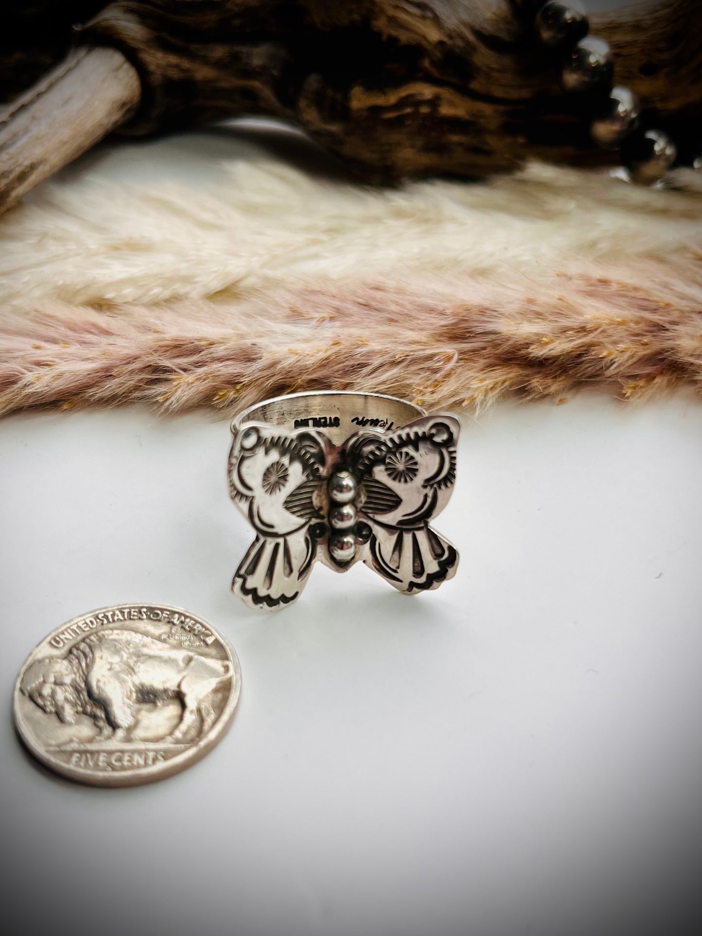 Adjustable Butterfly Ring