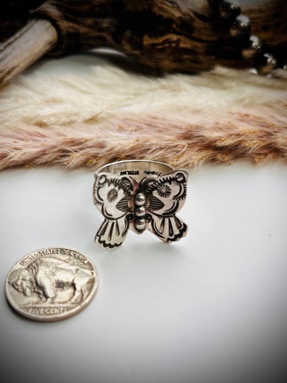 Adjustable Butterfly Ring