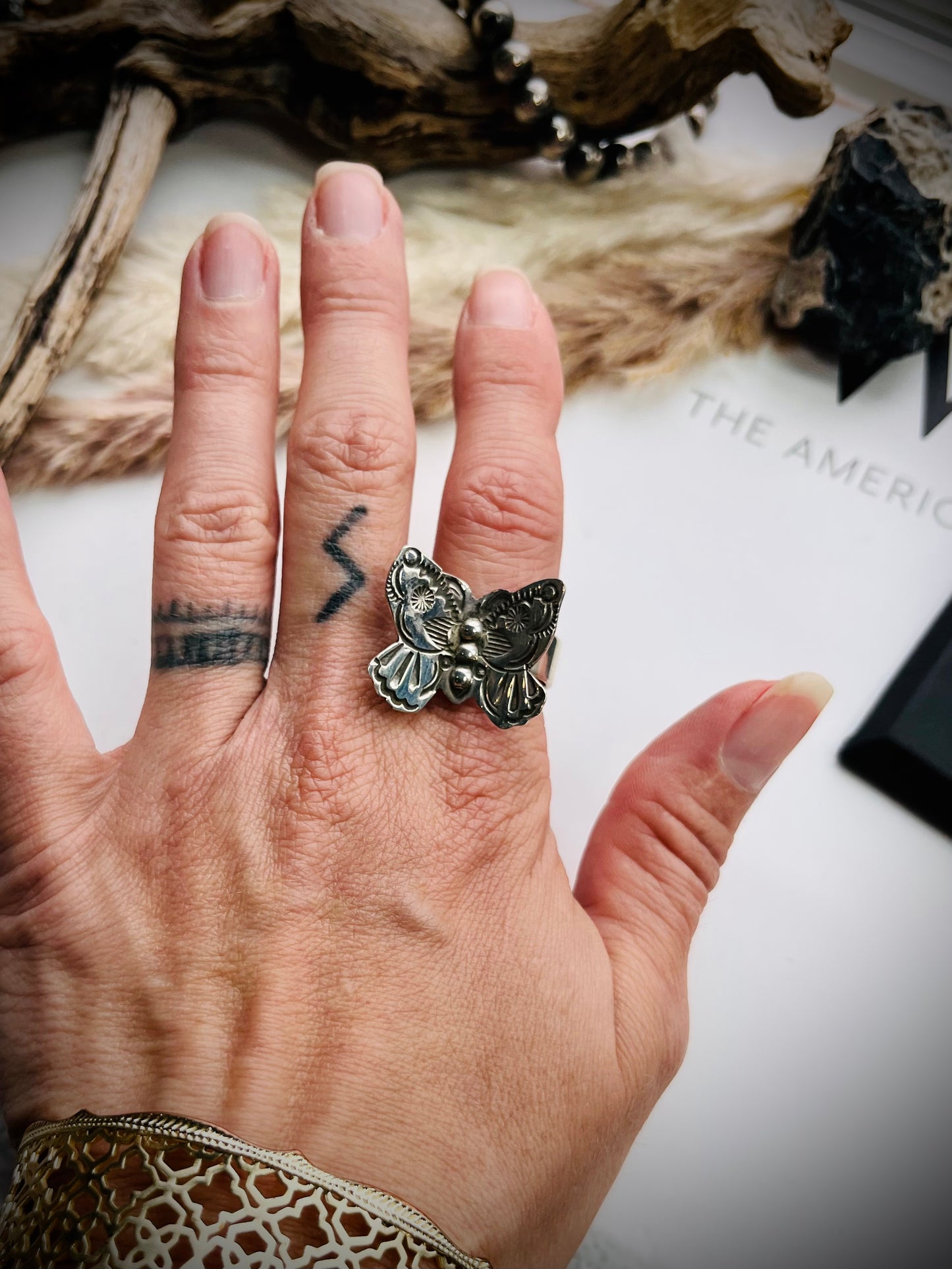 Adjustable Butterfly Ring