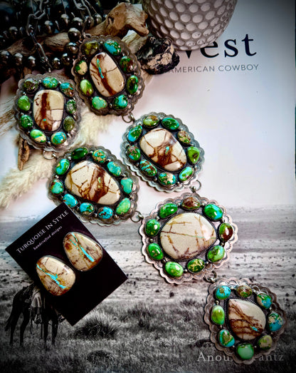 Massive Royston Ribbon & Sonoran Gold Necklace