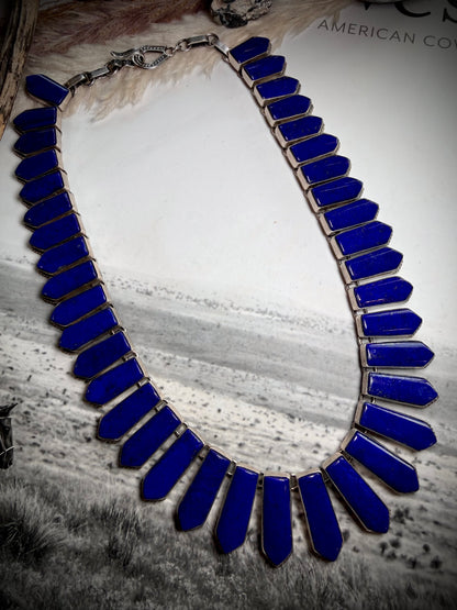 Lapis Statement Necklace by Federico