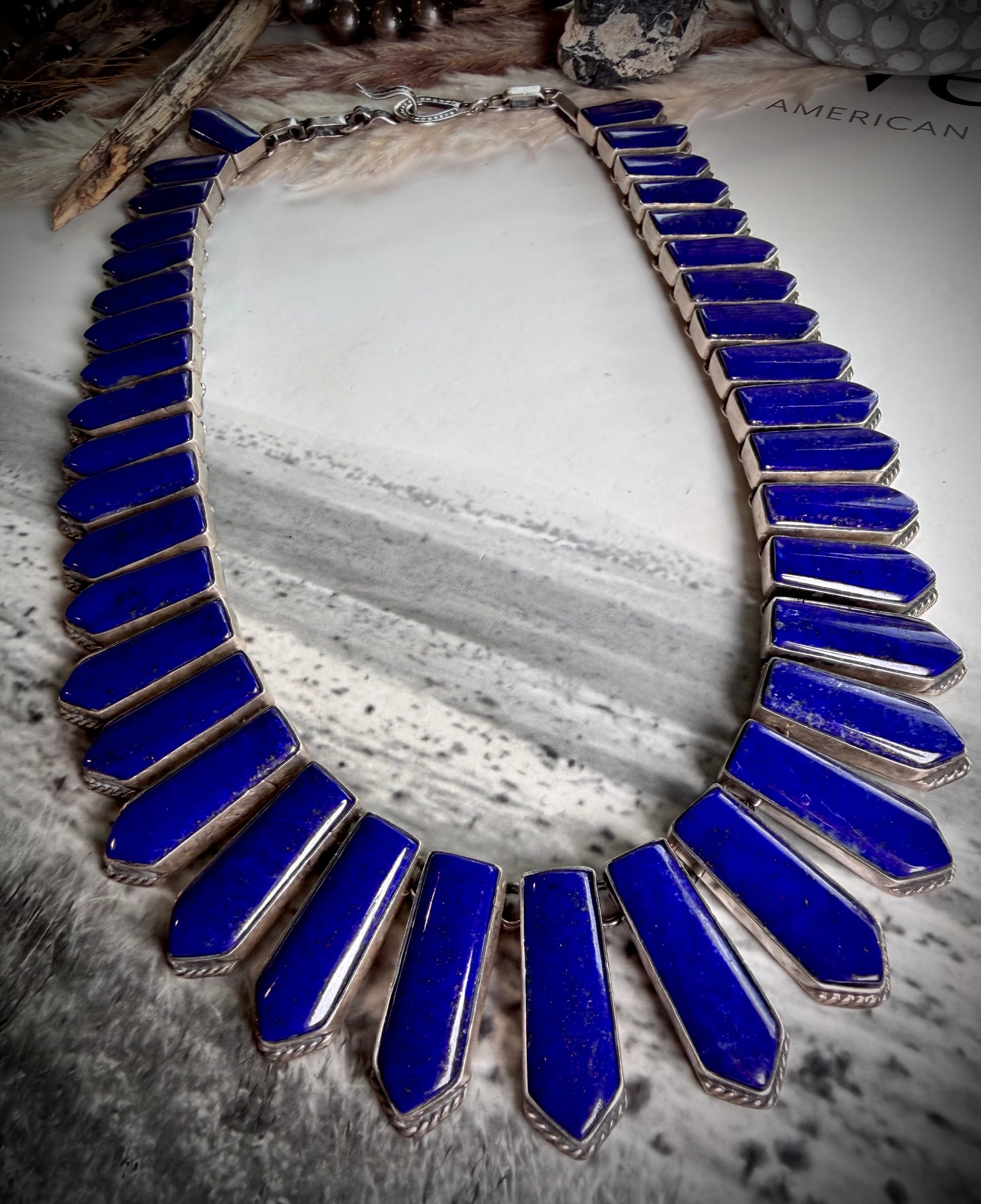 Lapis Statement Necklace by Federico