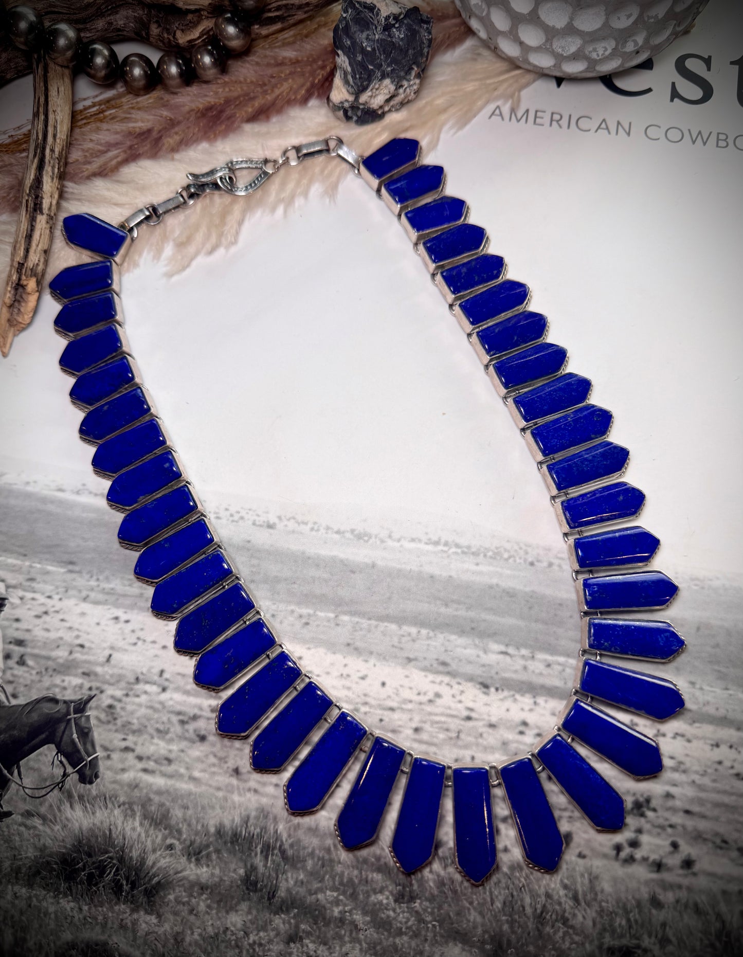 Lapis Statement Necklace by Federico