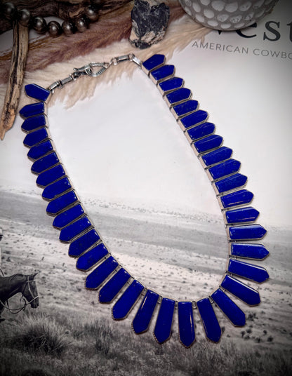 Lapis Statement Necklace by Federico