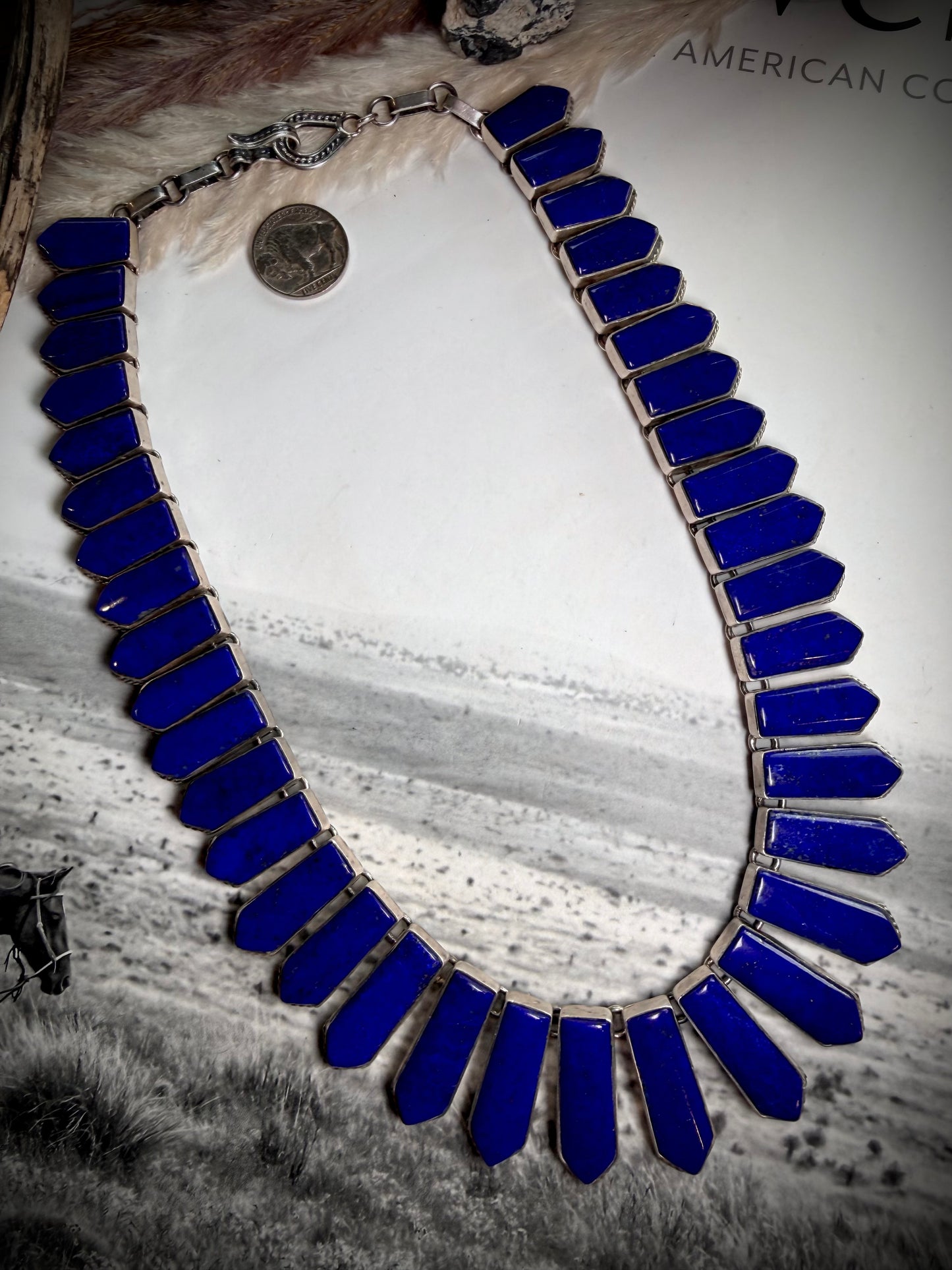 Lapis Statement Necklace by Federico