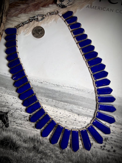 Lapis Statement Necklace by Federico