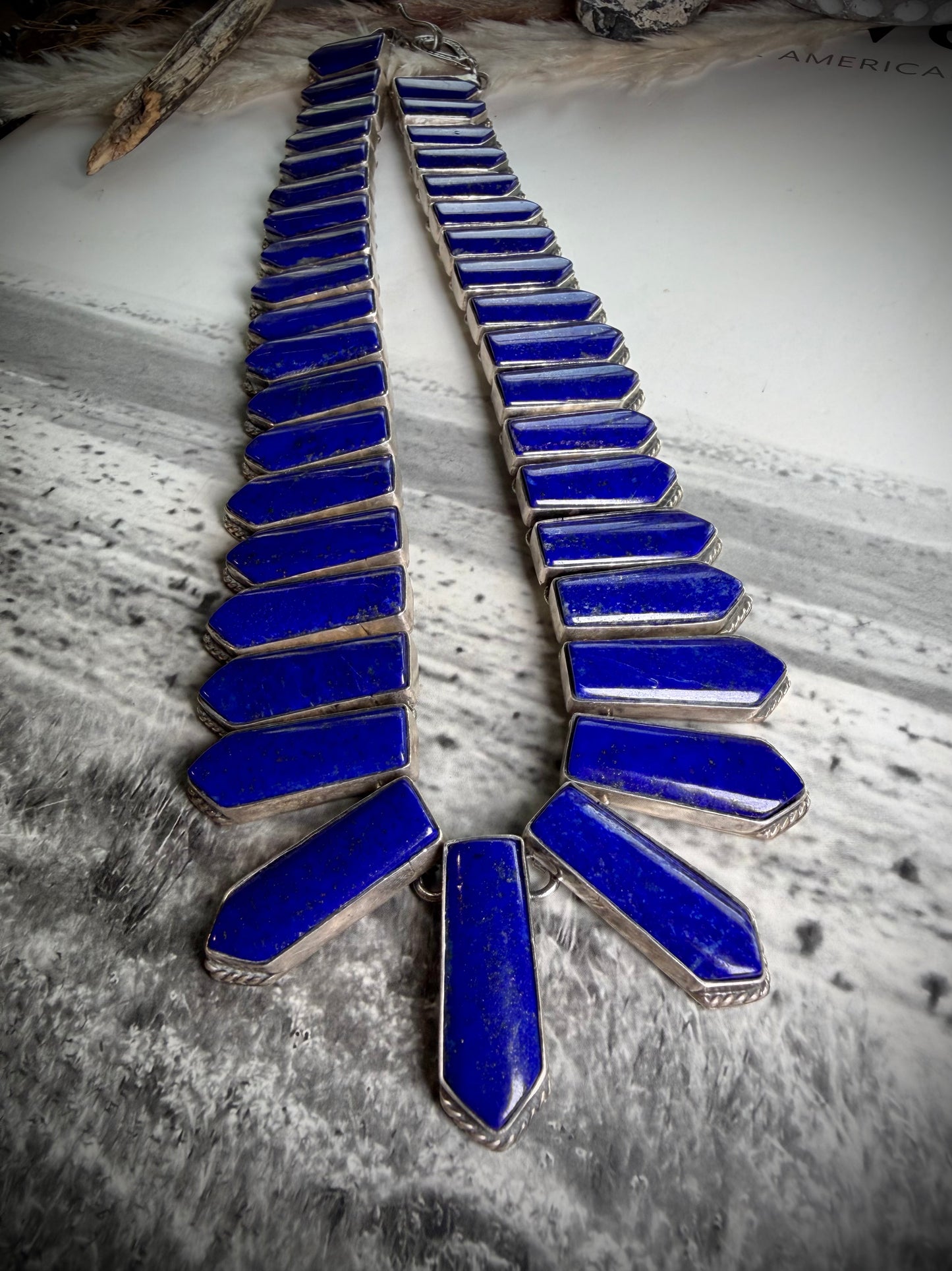 Lapis Statement Necklace by Federico